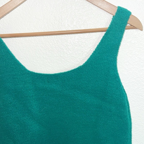 A New Day Green V Neck 100% Nylon Sweater Crop Tank Top - Picture 8 of 8